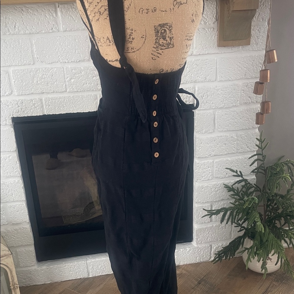 Free People Black Textured Knit one shoulder dress - Picture 4 of 6